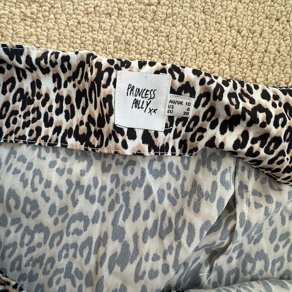 Princess Polly Leopard Print Wrap Skirt - Picture 3 of 6